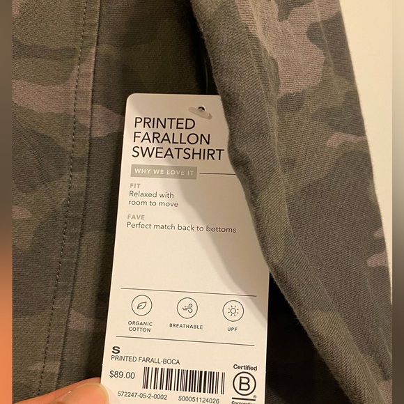 Athleta farallon crew sweatshirt camo - Picture 7 of 7